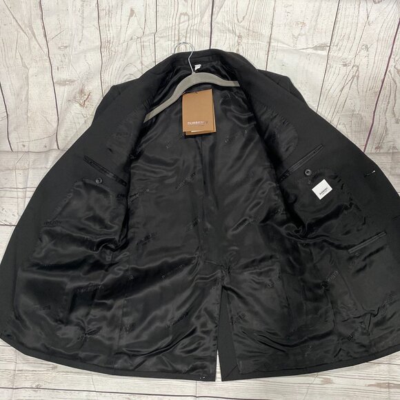 Burberry leather cuff wool blazer  (2022 Runway piece) - Picture 5 of 10